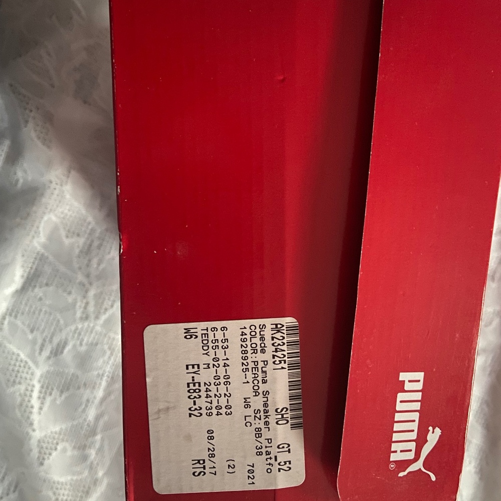 Puma Platform  gift 🎁 easy, sneakers, suede blue gift someone you love or you ! - Picture 6 of 9
